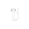 Oprawa Wpuszczana Berella Light Gota 100 BK BL5182