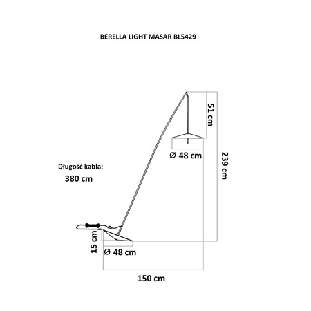 Lampa Podłogowa Berella Light Masar BL5429