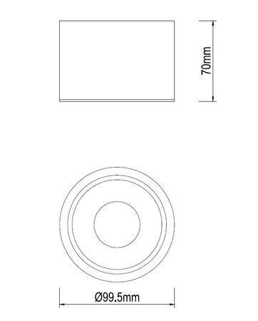 Spot Dann Lux Design Mija DLD5242 Czarny
