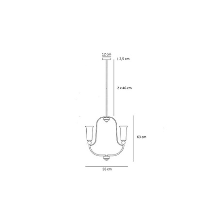 Lampa wisząca Berella Light Artos 5 BL0488