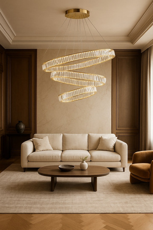 Lampa Wisząca Berella Light Malati 40+60+80 złota BL5604 - drugie zdjęcie